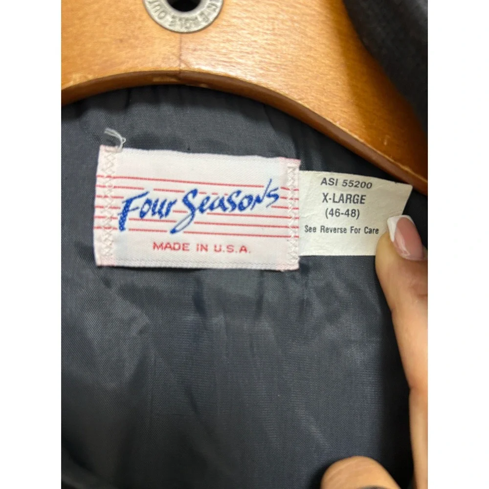 Vintage‎ Four Seasons 1989 Turnaround Jacket Mens XL Gray USA Made